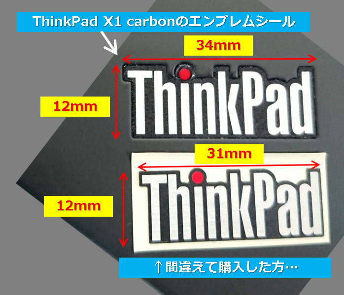 エンブレムシール交換の失敗談 Thinkpad X1 Carbon Gen1 Lenovo Yoshi Tech Blog