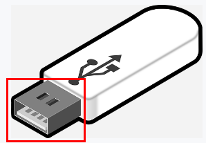 USBメモリの差し込み形状