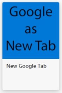 NEW Google Tabアイコン青