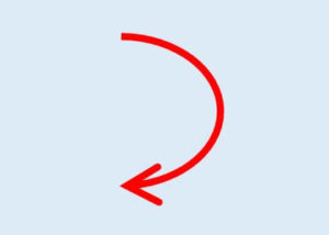 Excel_半円状の円弧矢印