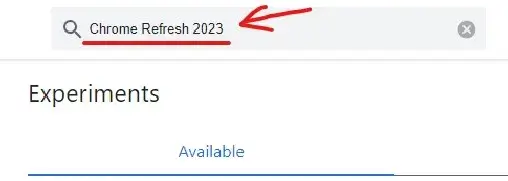「Chrome Refresh 2023」を検索