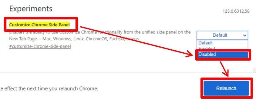 Customize Chrome Side Panelの無効化