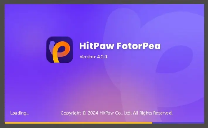 HitPaw-FotorPeaが起動