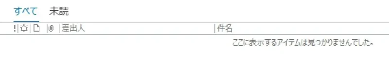 削除済みアイテムのフォルダーが空になった